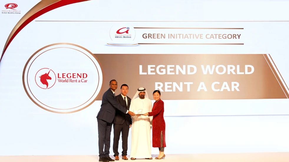Legend World Rent a Car Wins Prestigious Ideas Arabia International Award for Green Initiative